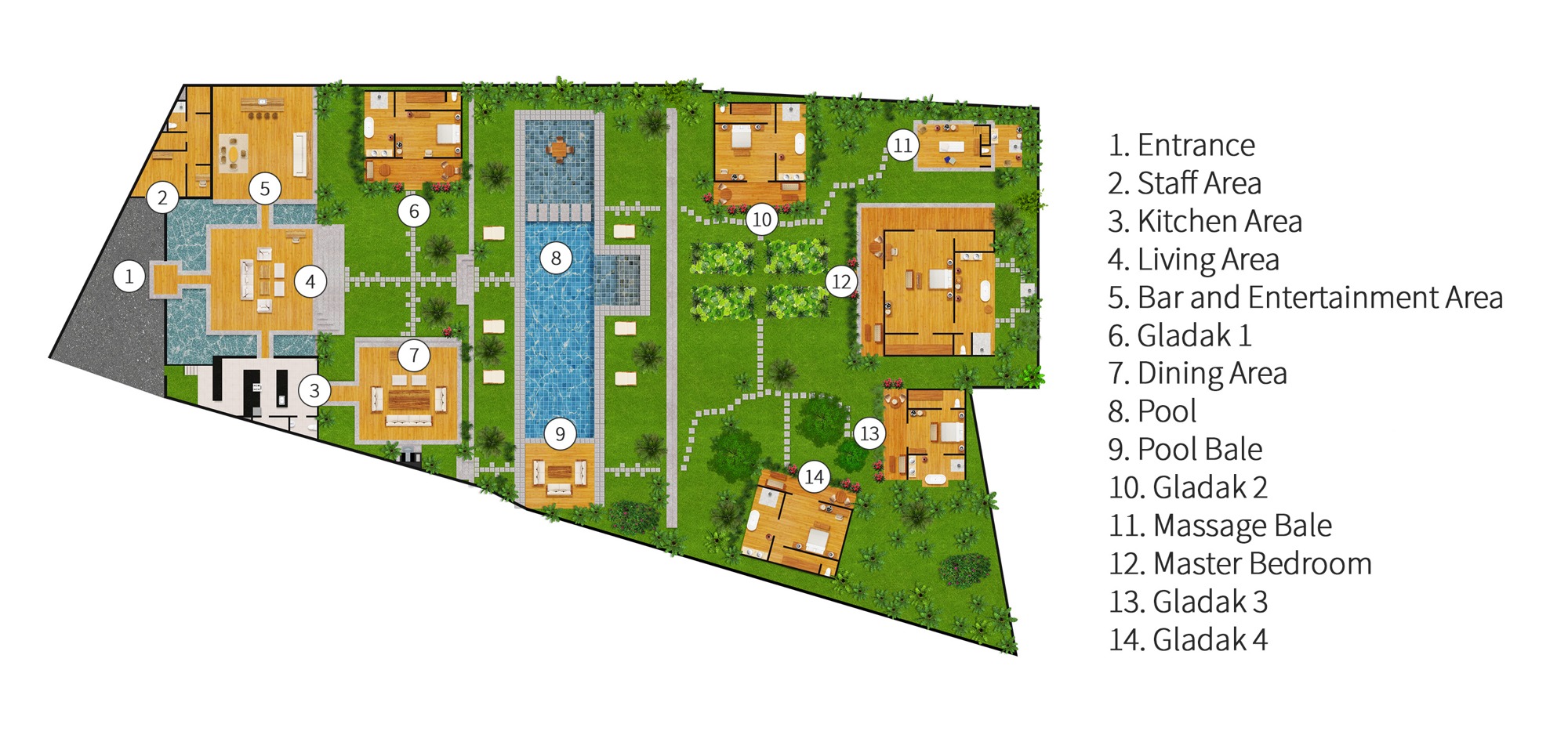 Villa Zelie - Floorplan