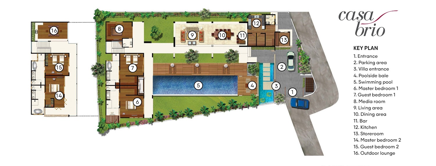 Villa Casa Brio - Floorplan