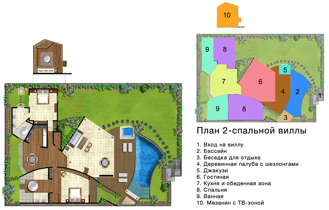 The Layar - 2 bedroom villa - Floorplan