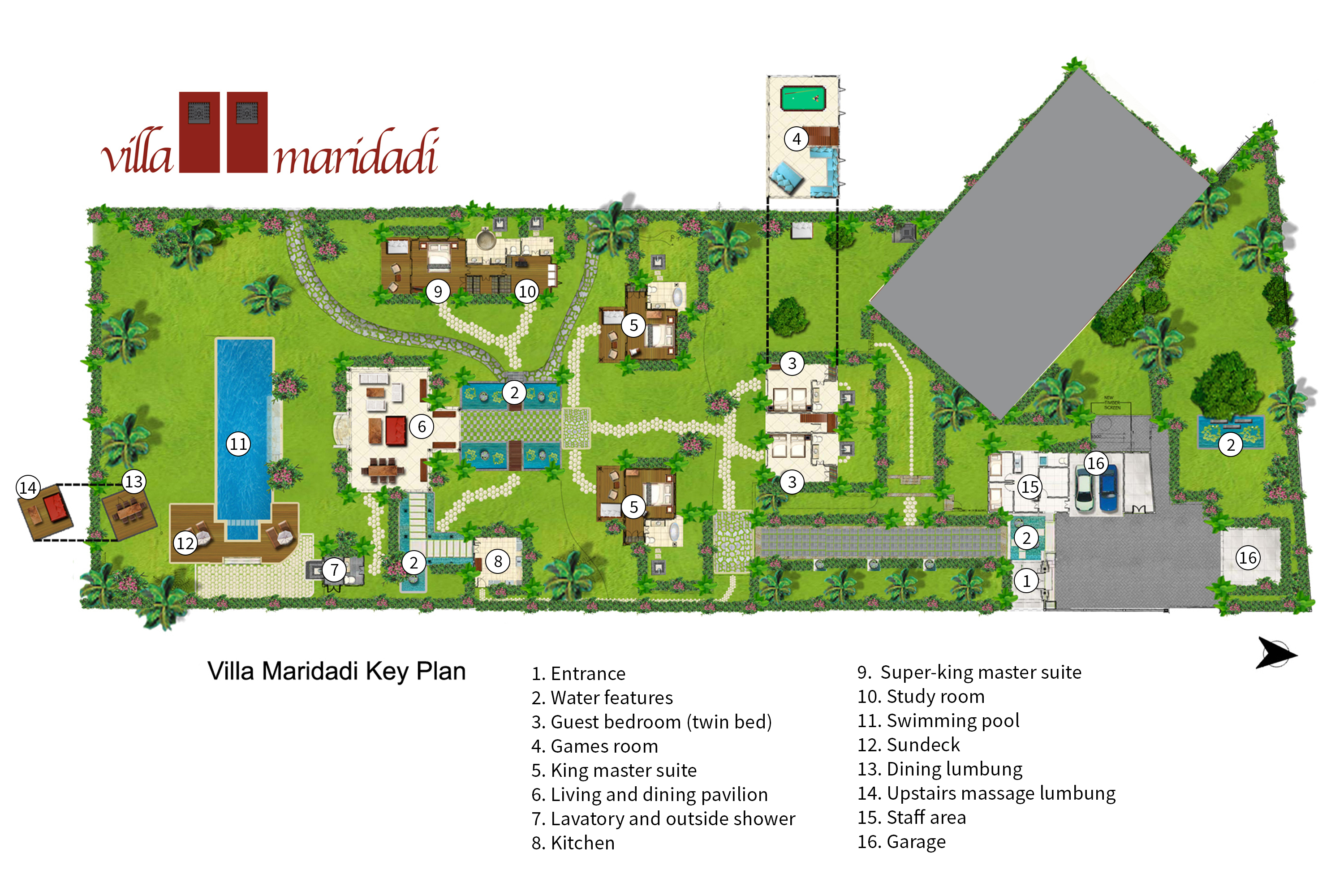 Villa Maridadi - Floorplan