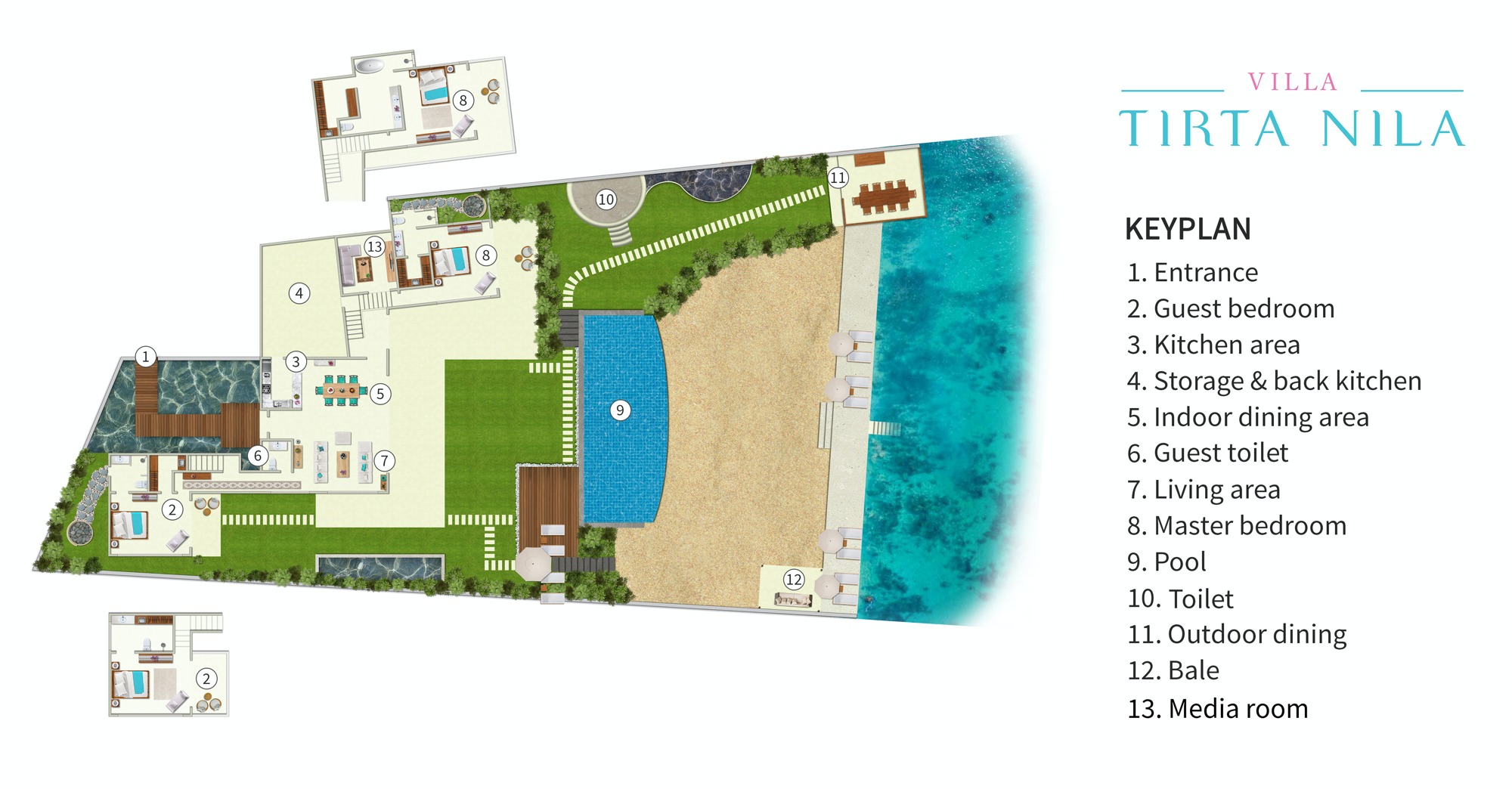 Tirta Nila Beach House - Floorplan