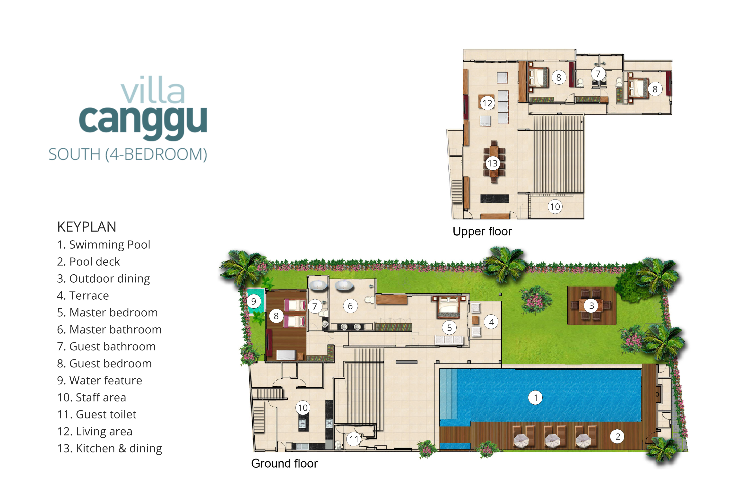 Villa Canggu South - Floorplan